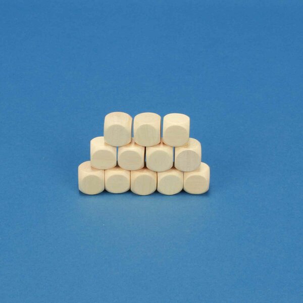 wooden dices blank 1,6 cm