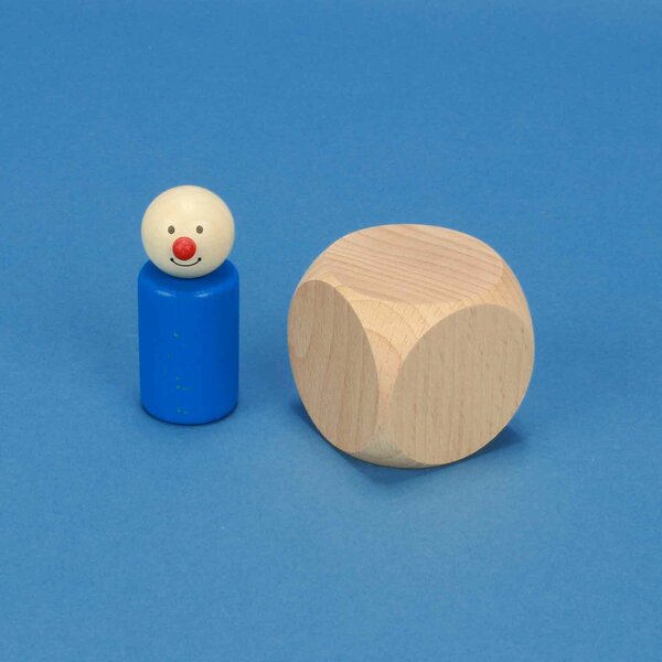 wooden dices blank 5 cm