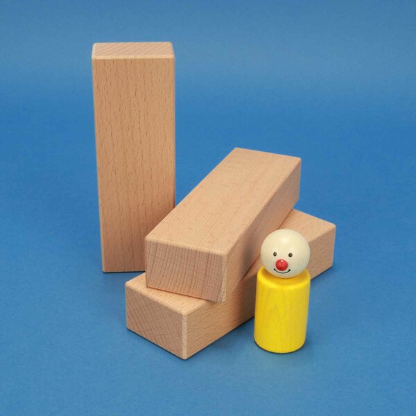 wooden blocks 13,5 x 4,5 x 3 cm