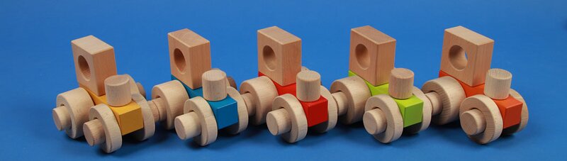Wooden cars