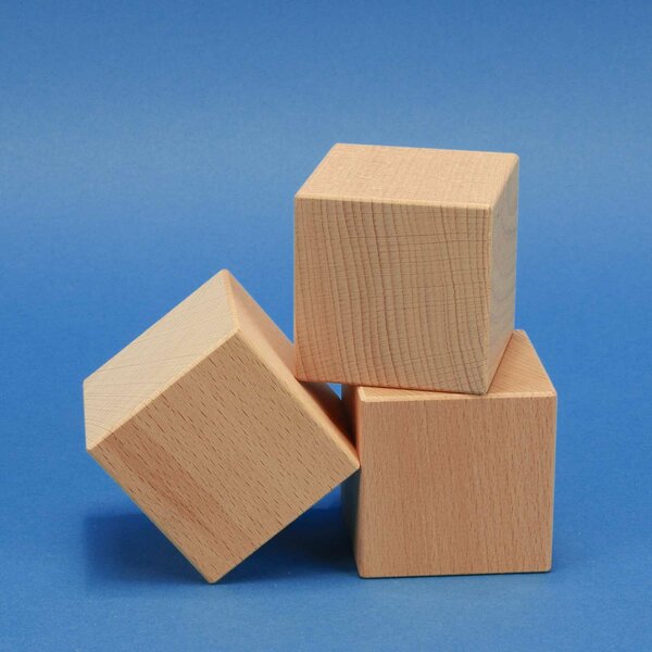 Wooden cube 6 cm for laser engraving and printing