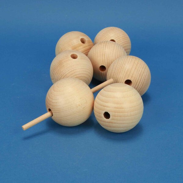 wooden balls beech Ø 60mm drilled 10mm