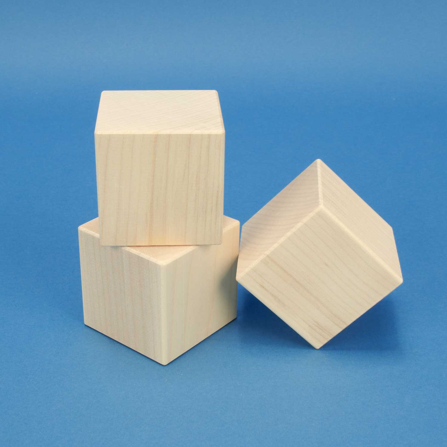 wooden cubes from maple