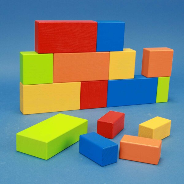 colorful wooden building blocks