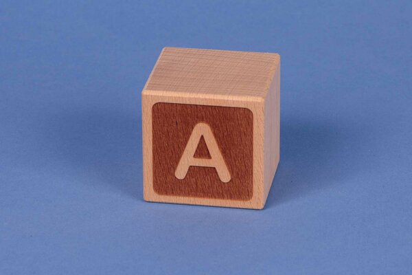 Letter cubes A negative