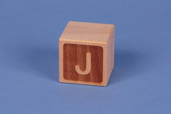 Letter cubes J negative