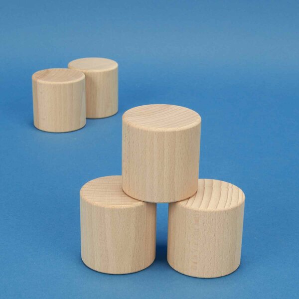 cylinder of beechwood Ø 2 inches x 2 inches