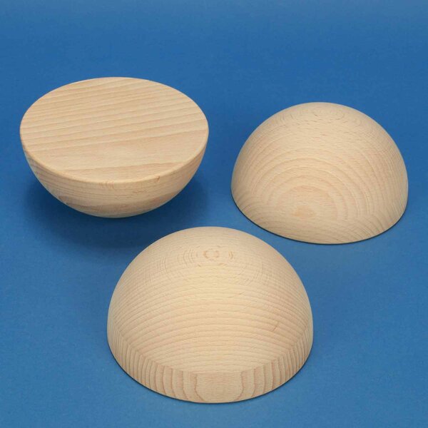 Half wooden balls beech Ø150mm